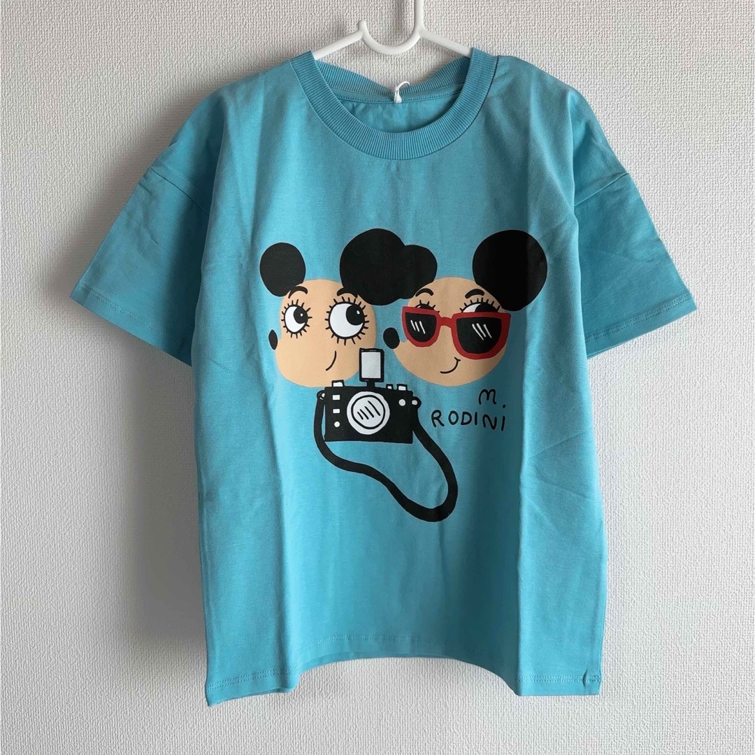 【新品未使用】mini rodini Tシャツ RitzRatz 128−134 キッズ/ベビー/マタニティのキッズ服男の子用(90cm~)(Tシャツ/カットソー)の商品写真