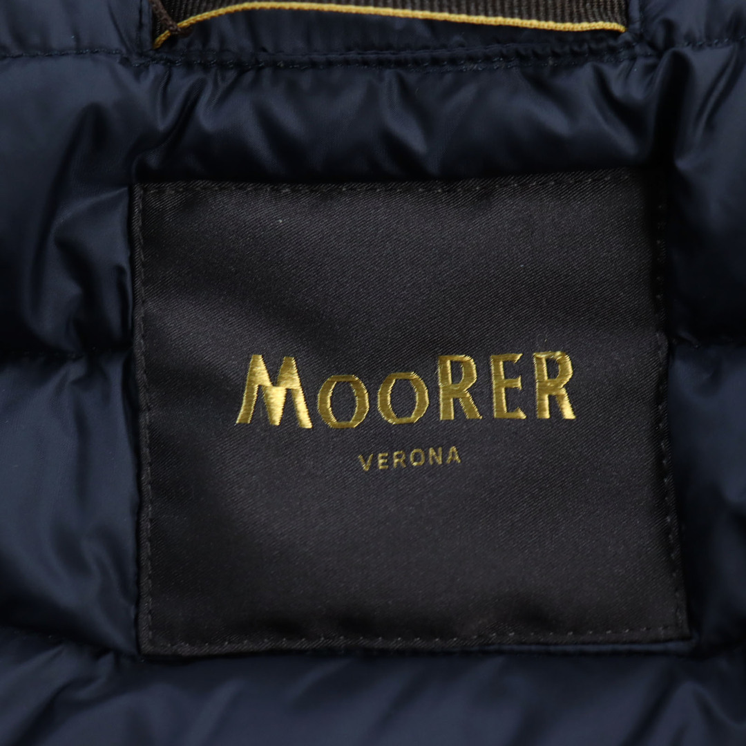 未使用品●MOORER ムーレー カシミヤ混 フーデッド ウールダウンジャケット ネイビー 42 イタリア製 正規品 メンズ 定価239,800円 メンズのジャケット/アウター(ダウンジャケット)の商品写真