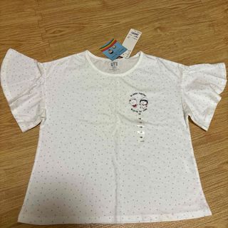 ユニクロ(UNIQLO)の新品　UNIQLO✖️まるちゃんコラボTシャツ　130(Tシャツ/カットソー)