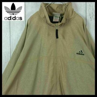 adidas - 【希少】アディダス ナイロンジャケット 軽量 古着 入手困難 ベージュ XL