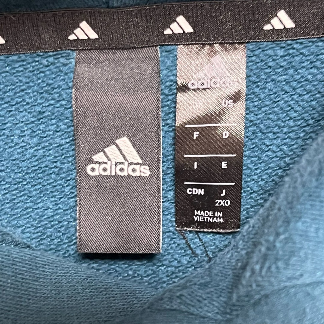 adidas(アディダス)の良色 adidas アディダス パーカー フーディ でかロゴ ゆるだぼ メンズのトップス(パーカー)の商品写真