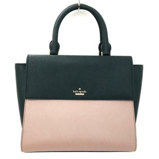 ケイトスペードニューヨーク(kate spade new york)のKate spade(ケイトスペード) ハンドバッグ新品同様  - PXRU6685 黒×ピンクベージュ バイカラー レザー(ハンドバッグ)