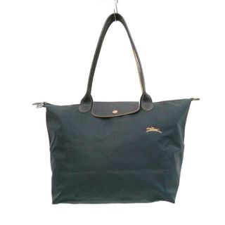 ロンシャン(LONGCHAMP)のLONGCHAMP(ロンシャン) ショルダーバッグ ル・プリアージュクラブ ダークグレー×ダークイエロー 折りたたみ ナイロン×レザー(ショルダーバッグ)