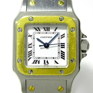 カルティエ(Cartier)のCartier(カルティエ) 腕時計 サントスガルベSM W20057C4 レディース SS×K18YG/旧型バックル 白(腕時計)