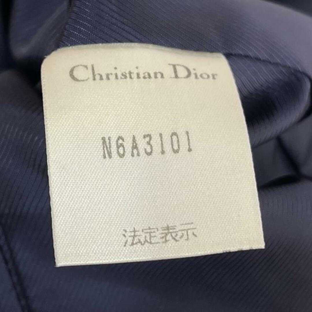 Christian Dior(クリスチャンディオール)のDIOR/ChristianDior(ディオール/クリスチャンディオール) ジャケット サイズ38 M レディース美品  - ダークネイビー×白 長袖/ストライプ/pour toujours/秋/冬 レディースのジャケット/アウター(その他)の商品写真