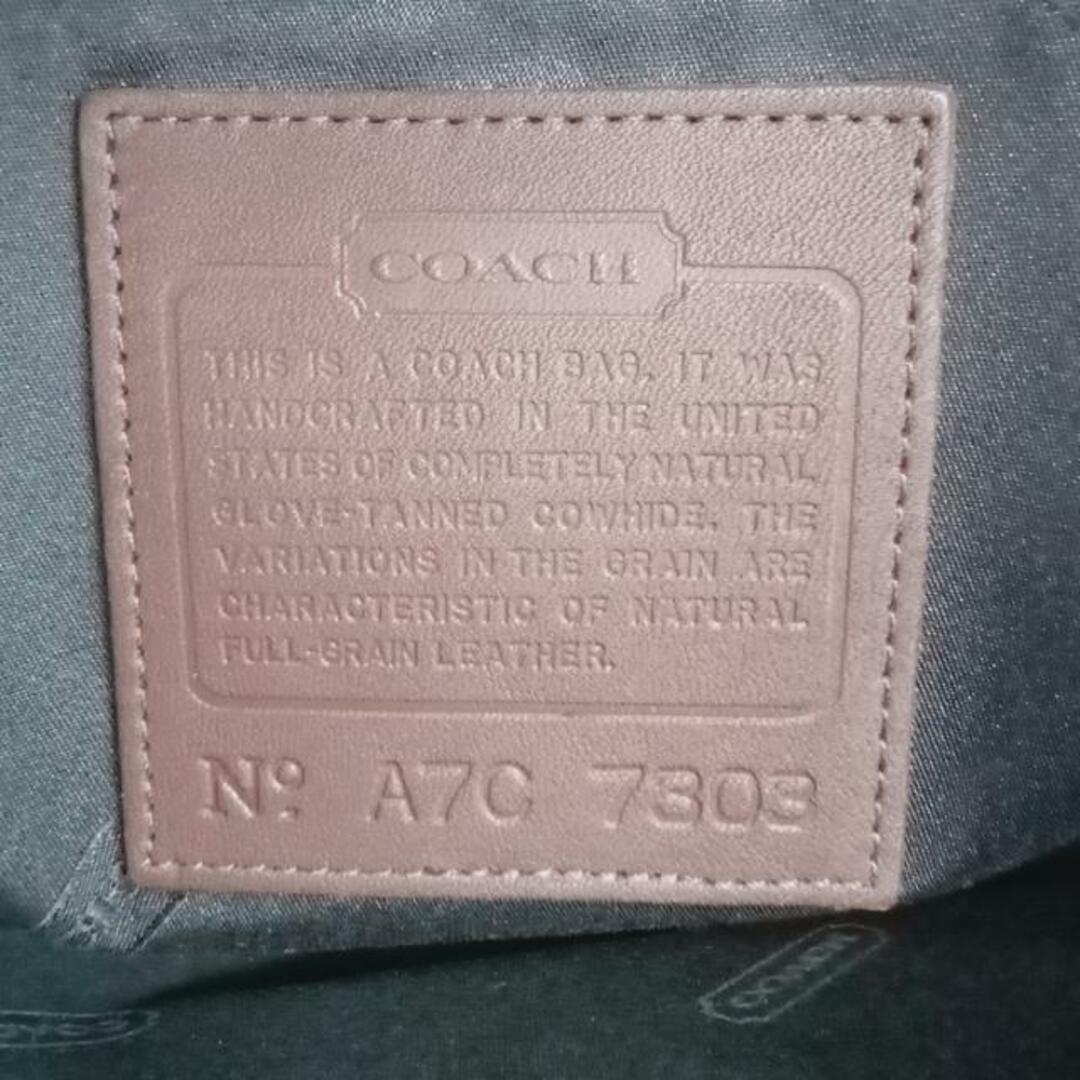 COACH(コーチ)のCOACH(コーチ) ショルダーバッグ - 7303 ダークブラウン レザー レディースのバッグ(ショルダーバッグ)の商品写真