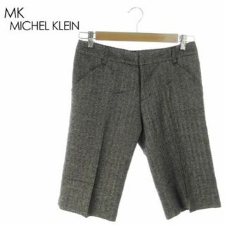 エムケーミッシェルクラン(MK MICHEL KLEIN)のMKミッシェルクラン ハーフパンツ 羊毛絹混 38 グレー 220322AH1A(ショートパンツ)