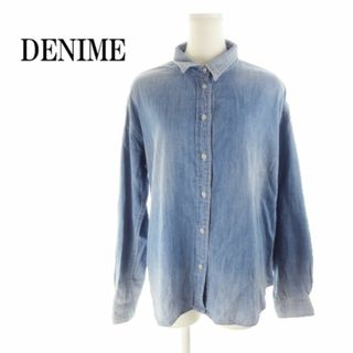 ドゥニーム(DENIME)のドゥニーム デニムシャツ 長袖 F ライトブルー 210625YH14A(シャツ/ブラウス(長袖/七分))