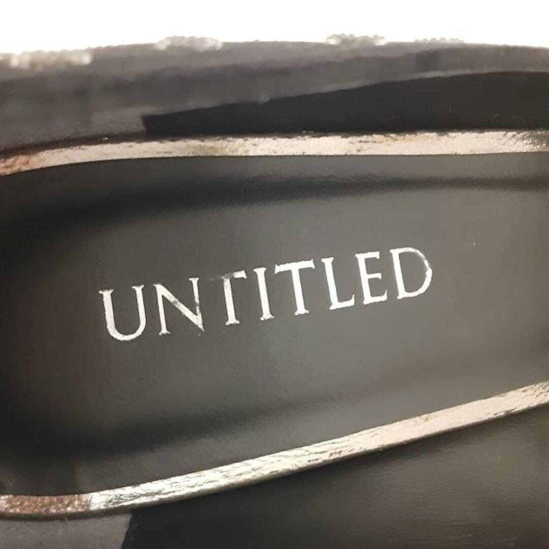 UNTITLED(アンタイトル)のUNTITLED(アンタイトル) パンプス 23 レディース - 黒×クリア ドット柄 ベロア レディースの靴/シューズ(ハイヒール/パンプス)の商品写真