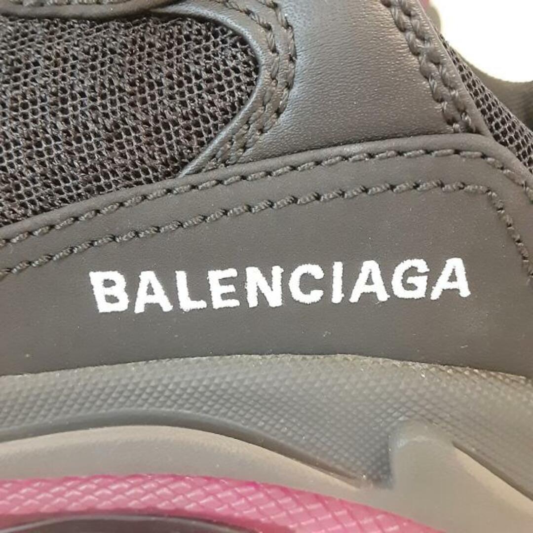 Balenciaga(バレンシアガ)のBALENCIAGA(バレンシアガ) スニーカー JP 25 レディース TRIPLE S(トリプルS) 544351 黒×ピンク×白 化学繊維×レザー レディースの靴/シューズ(スニーカー)の商品写真
