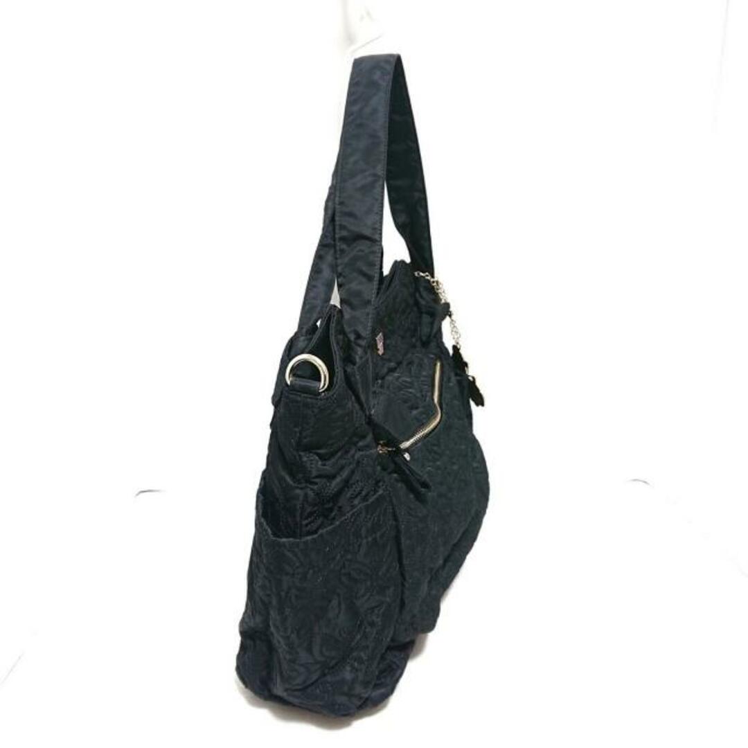 ANNA SUI - ANNA SUI(アナスイ) トートバッグ - 黒 キルティング ANNA SUI - ANNA SUI(アナスイ) トートバッグ - 黒 キルティング