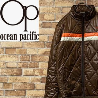 オーシャンパシフィック(OCEAN PACIFIC)のオーシャンパシフィック　ライトダウンジャケット　キルティング　ブラウン　L(ダウンジャケット)