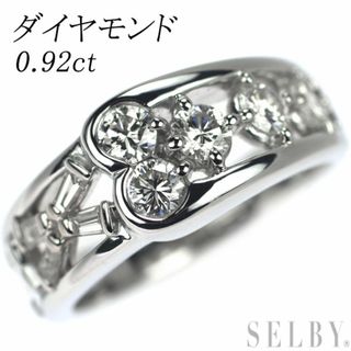 Pt900 ダイヤモンド リング 0.92ct(リング(指輪))