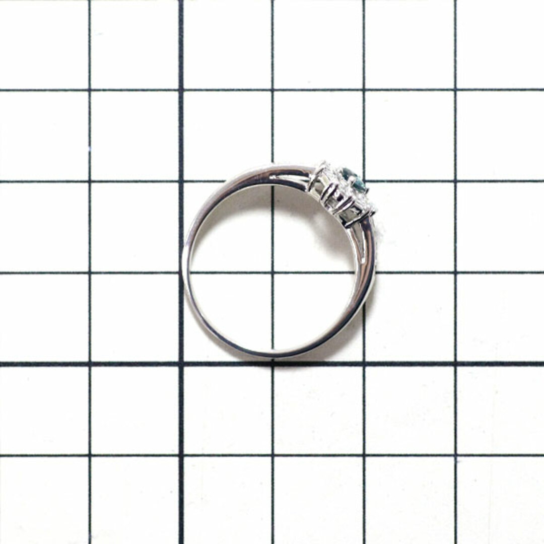 希少 Pt900 アレキサンドライト ダイヤモンド リング 0.15ct D0.28ct レディースのアクセサリー(リング(指輪))の商品写真