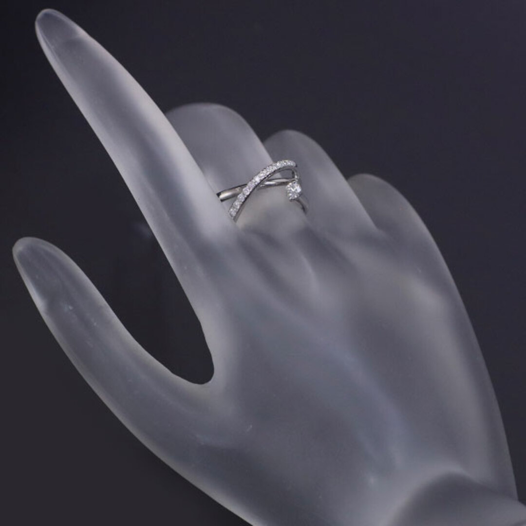 小寺智子 Pt900 ダイヤモンド リング 0.26ct シューティングスター レディースのアクセサリー(リング(指輪))の商品写真