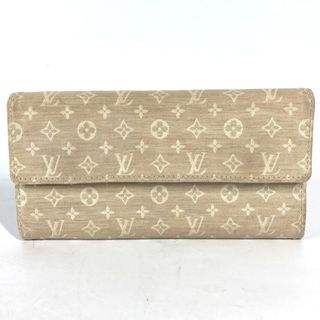 ルイヴィトン(LOUIS VUITTON)のルイヴィトン LOUIS VUITTON ポルトフォイユ・サラ M95311  モノグラムミニラン フラップ 長財布 モノグラムミニランキャンバス デュンヌ  ベージュ(財布)