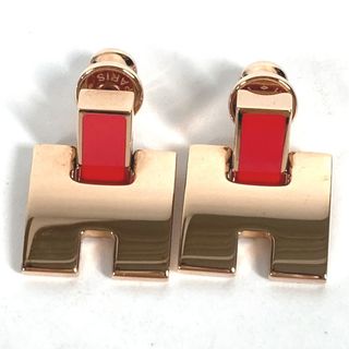 エルメス(Hermes)のエルメス HERMES アイリーン Hロゴ アクセサリー ピアス メタル ピンク 美品(ピアス)