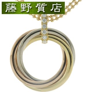 Cartier -  （美品）カルティエ CARTIER トリニティ ダイヤ ネックレス K18 WG × PG × YG × ダイヤ B7224814 2023年 証明書 8640