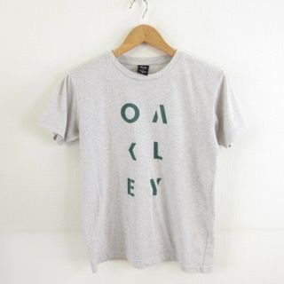 オークリー(Oakley)のオークリー OAKLEY Tシャツ 丸首 半袖 ロゴ グレー S(Tシャツ/カットソー(半袖/袖なし))