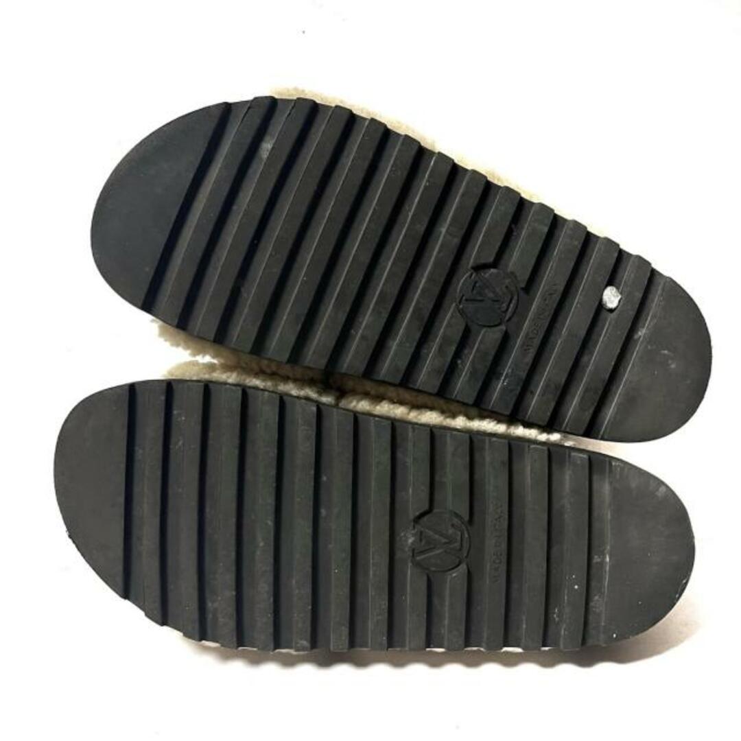 LOUIS VUITTON(ルイヴィトン)のLOUIS VUITTON(ルイヴィトン) サンダル 34 レディース - ベージュ×黒×ダークブラウン ムートン×レザー レディースの靴/シューズ(サンダル)の商品写真