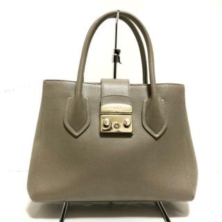 フルラ(Furla)のFURLA(フルラ) トートバッグ美品  メトロポリス S サッビア(グレーベージュ) レザー(トートバッグ)