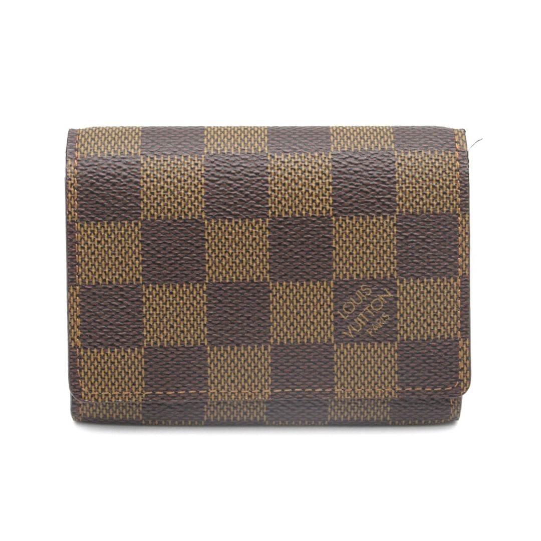 LOUIS VUITTON(ルイヴィトン)のLOUIS VUITTON (ルイ・ヴィトン) アンヴェロップ カルト ドゥ ヴィジット ダミエ N62920 カードケース 名刺入れ 小物入れ PVC レザー ブラウン レディースのファッション小物(パスケース/IDカードホルダー)の商品写真