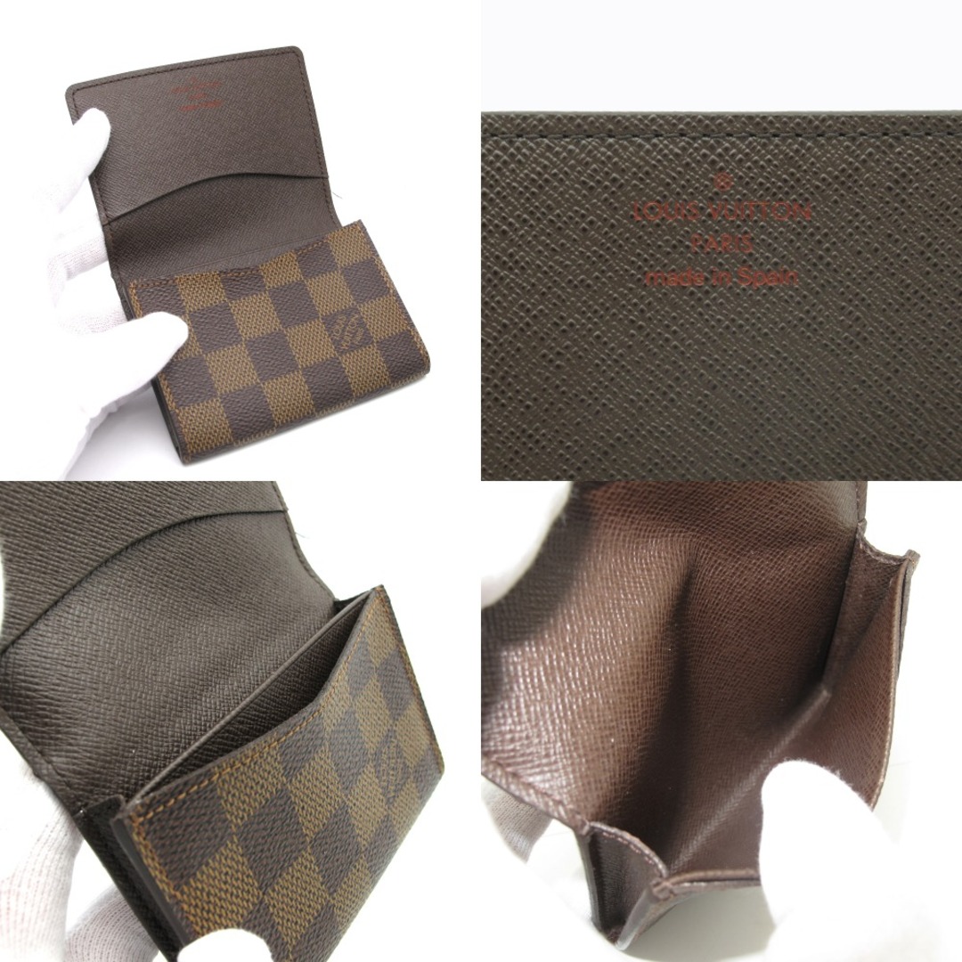 LOUIS VUITTON(ルイヴィトン)のLOUIS VUITTON (ルイ・ヴィトン) アンヴェロップ カルト ドゥ ヴィジット ダミエ N62920 カードケース 名刺入れ 小物入れ PVC レザー ブラウン レディースのファッション小物(パスケース/IDカードホルダー)の商品写真