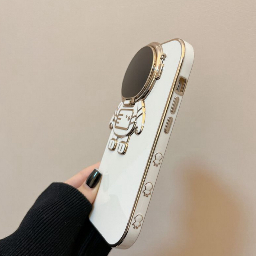 宇宙飛行士 スマホケース 2個セット お揃い iPhoneケース スマホカバー スマホ/家電/カメラのスマホアクセサリー(iPhoneケース)の商品写真