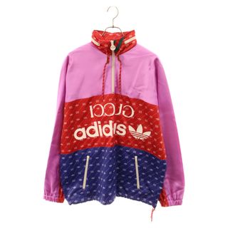 グッチ(Gucci)のGUCCI グッチ 22AW×adidas アセテート トレフォイル GGロゴアノラックナイロンジャケット 691429 Z8A2G マルチ(ナイロンジャケット)