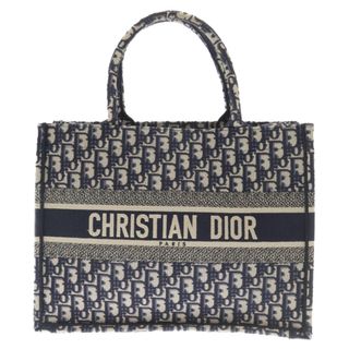 Christian Dior - Christian Dior クリスチャンディオール BOOK TOTE MEDIUM ブックトート オブリークハンドバッグ ネイビー