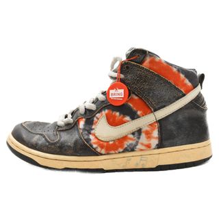 ナイキ(NIKE)のNIKE ナイキ 【観賞用】×HUF DUNK HIGH PRO SB ハフ ダンク ハイカット スニーカー ブラック 305050-102 US10.5/28.5cm(スニーカー)