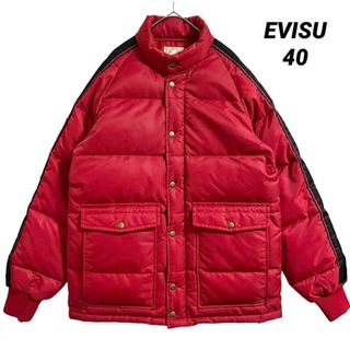 EVISU - EVISU エヴィス ダウンジャケット レーシング レッド