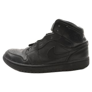 ナイキ(NIKE)のNIKE ナイキ AIR JORDAN 1 MID 554724-021 エアジョーダン 1 ミッドカッドスニーカー ブラック US9/27.0cm(スニーカー)