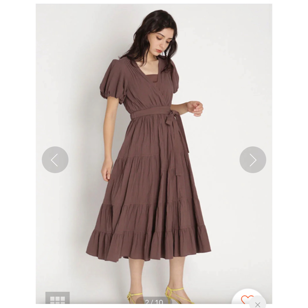 SNIDEL - SNIDEL コットンカシュクールワンピース の通販 by SNIDEL - SNIDEL コットンカシュクールワンピース の通販 by