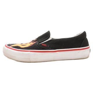 ヴァンズ(VANS)のVANS ヴァンズ ×THRASHER SLIP-ON PRO×スラッシャー フレイムロゴプリント ローカット スリッポン スニーカー VNOA347VOTE ブラック US8.5/26.5cm(スニーカー)