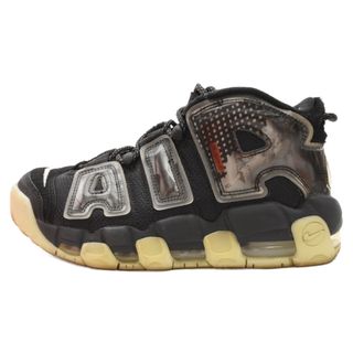 ナイキ(NIKE)のNIKE ナイキ AIR MORE UPTEMPO 96 歌川国芳 / 相馬の古内裏 エアモアアップテンポ ハイカットスニーカー ブラック US7.5/25.5cm DM6213-045(スニーカー)