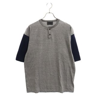 FEAR OF GOD フィアオブゴッド SEVEN COLLECTION ヘンリーネックTシャツ 半袖Tシャツ FG50-064 TBJ グレー/ネイビー