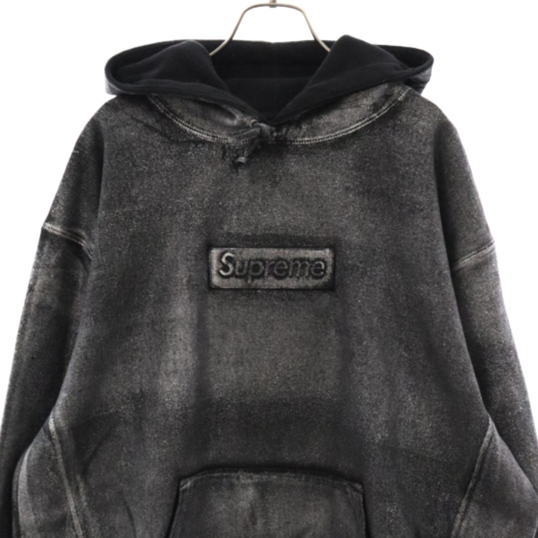 Supreme(シュプリーム)のSUPREME シュプリーム 24SS×エムエムシックス メゾンマルジェラ フォイルボックスロゴプルオーバーパーカー フーディー メンズのトップス(パーカー)の商品写真