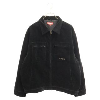 シュプリーム(Supreme)のSUPREME シュプリーム 21AW Corduroy Zip Jacket ロゴ コーデュロイ ジップジャケット ブラック(フライトジャケット)