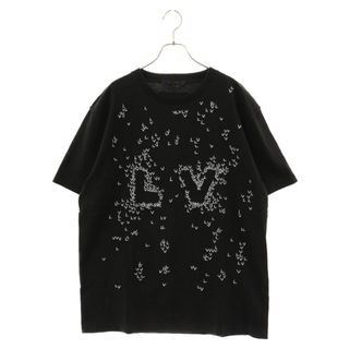 LOUIS VUITTON - LOUIS VUITTON ルイヴィトン 22AW LVスプレッドエンブロイダリー半袖Tシャツ カットソー RM222M NPL HNY14W ブラック