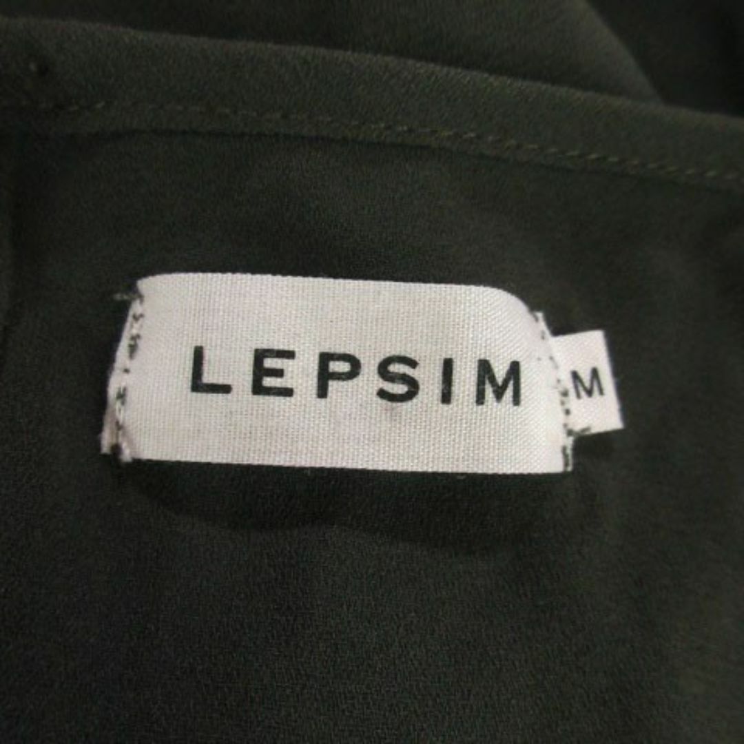 LEPSIM(レプシィム)のレプシィム ひざ丈ワンピース 長袖  M カーキ 220203AH10A レディースのワンピース(ひざ丈ワンピース)の商品写真