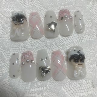 推しネイルチップ♡量産型ネイルチップ 