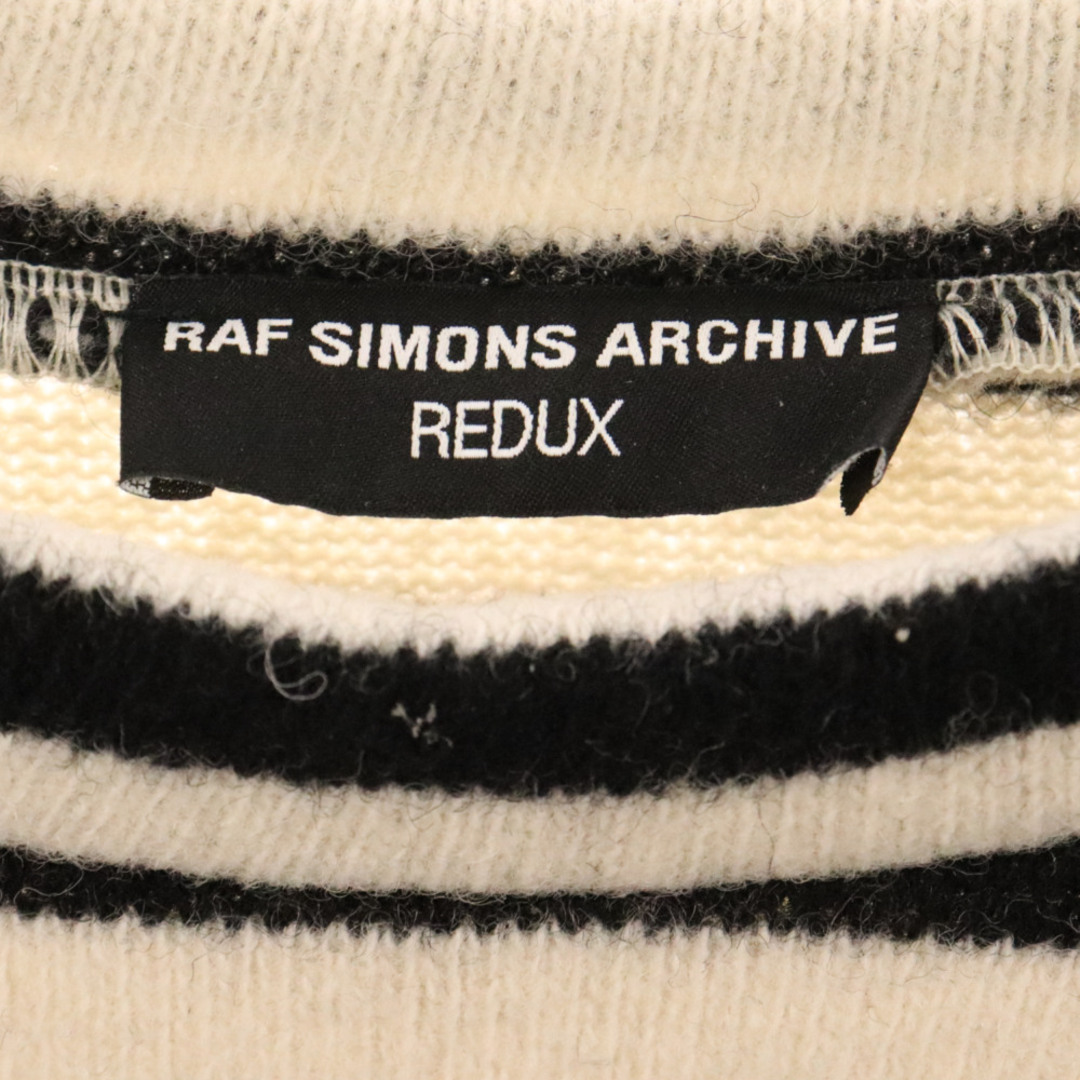 RAF SIMONS(ラフシモンズ)のRAF SIMONS ラフシモンズ 21SS ARCHIVE REDUX ピーターデポッターボーダーウールニットセーター 19011-01399 ホワイト/ブラック メンズのトップス(ニット/セーター)の商品写真