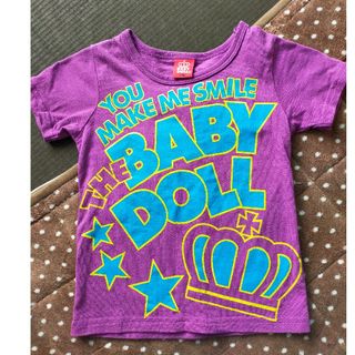 ベビードール(BABYDOLL)の110★新品同様★ベビードール★Ｔシャツ★パープル紫★星柄(Tシャツ/カットソー)