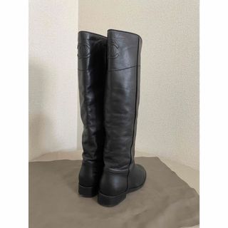 CHANEL - 新品 22AW CHANEL シャネル レースアップブーツ 37.5 ココ CHANEL - 新品 22AW CHANEL シャネル レースアップブーツ 37.5 ココ