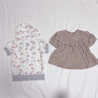 tete a tete - 花柄　半袖　ブラウス　oldnavy  テータテート　tete a tete