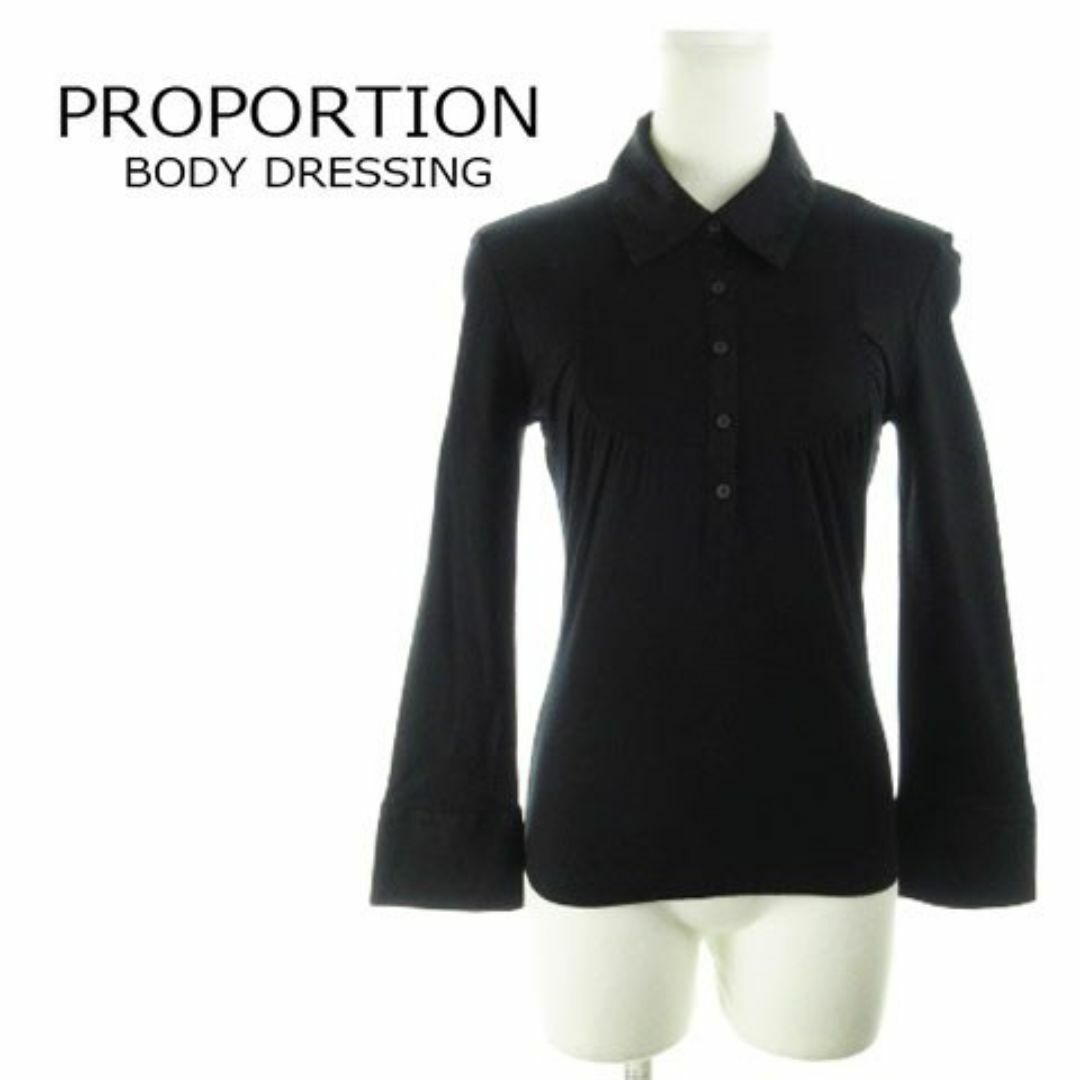 PROPORTION BODY DRESSING(プロポーションボディドレッシング)のプロポーションボディドレッシング 長袖カットソー 3 黒 220203AH15A レディースのトップス(カットソー(長袖/七分))の商品写真