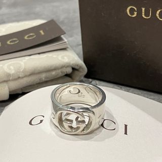 グッチ(Gucci)のGUCCI グッチ インターロッキング GG シルバー 925 リング 19号(リング(指輪))