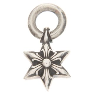 クロムハーツ(Chrome Hearts)のCHROME HEARTS クロムハーツ STAR CHARM/6ポイントスターチャーム シルバーネックレストップ(ネックレス)