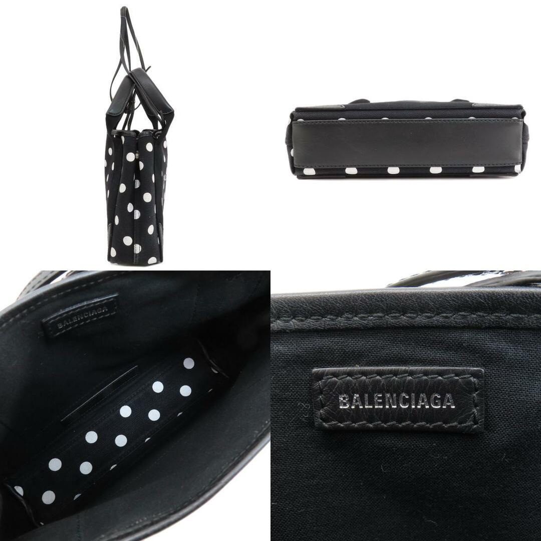 Balenciaga(バレンシアガ)のBALENCIAGA ネイビーカバスXS 2WAY ドット柄 ハンドバッグ キャンバス レディース レディースのバッグ(ハンドバッグ)の商品写真